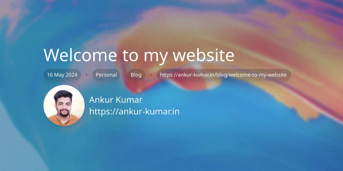 Welcome to my website